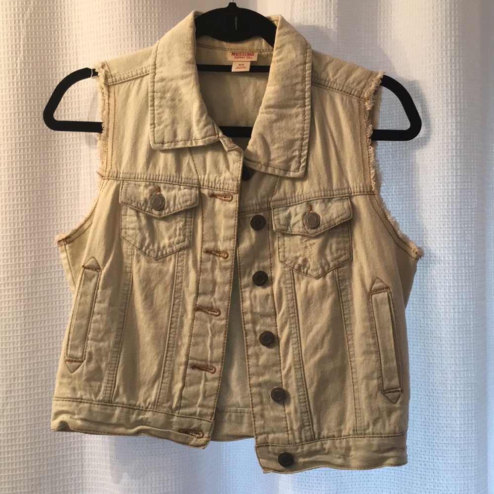 Light wash denim crop vest Mossimo S/P